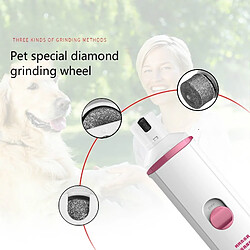 Acheter Wewoo Polisseur électrique d'ongle de chien de dispositif de manucure d'animal familierspécification Batterie rose