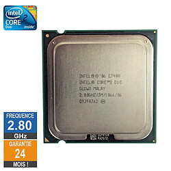 Processeur Intel Core 2 Duo E7400 2.80GHz SLGW3 LGA775 3Mo - Reconditionné