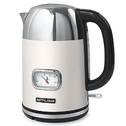 Bouilloire sans fil 1.7l 2200w crème/inox - MS-020SC - MUSE