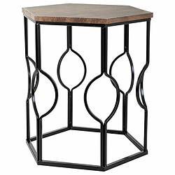 Acheter Jeu de 2 tables Alexandra House Living Marron Noir Fer Bois MDF 39 x 57 x 39 cm