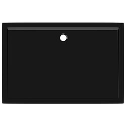 Acheter vidaXL Receveur de douche rectangulaire ABS Noir 80x120 cm