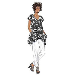 terick Patterns B5652 Patron de Haut, Robe, Caftan, Combinaison et Pantalon pour Femme, Blanc, L-XL-XXL pas cher