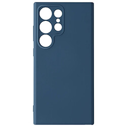 Avizar Coque pour Samsung Galaxy S24 Ultra Semi-rigide Soft-touch Fast Cover Bleu