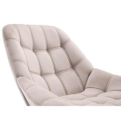 Acheter Vente-Unique Fauteuil en velours beige LUOSTO