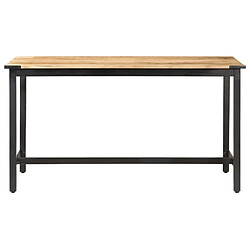 Maison Chic Table de salle à manger,Table à dîner 140x70x76 cm Bois de manguier brut -GKD17508