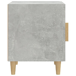 Maison Chic Lot de 2 Tables de chevet,Table de nuit,Table d'appoint pour salon Gris béton Bois d'ingénierie -MN37501 pas cher