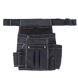 Sac de ceinture à poches multi-poches pour électricien Carpenter Contractor Black