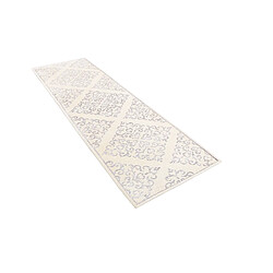 Vidal Tapis de couloir en laine 292x86 beige Darya