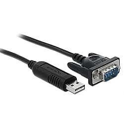 DELOCK ADAPTADOR DE USB 2.0 A SERIAL RS-485 AVEC PROTECCION ESD DE 15 KV Y UNE CARCASA DE CONECTOR SERIAL