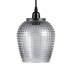 Paris Prix Lampe Suspension en Verre Riva 27cm Gris