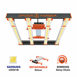 Spider Farmer SE3000 300W LED élèvent la lumière à spectre complet à intensité variable