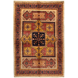 Vidal Tapis de laine 234x158 rouge Kashkuli