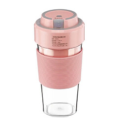 Universal Extracteur électrique portable de 300 ml Mixeur de smoothie USB Mini-robot de cuisine Verre à jus personnel | Extracteur de jus (rose)