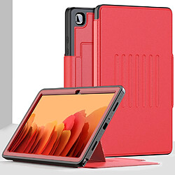 Coque en TPU + acrylique nouvelle fonction de veille et de réveil automatique rouge pour votre Samsung Galaxy Tab A7 10.4 (2020) T500/T505