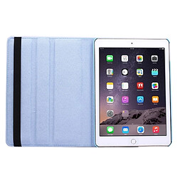 Acheter Wewoo Smart Cover bleu pour iPad Air 2 360 degrés de rotation litchi texture flip étui en cuir avec 2 supports d'engrenages