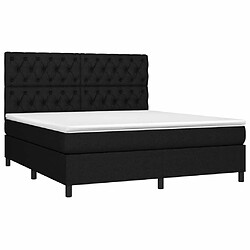 Avis Sommier à lattes,Cadre à lattes de lit et matelas et LED pour Adulte Noir 160x200 cm Tissu -MN62654