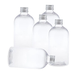 5 pcs 500 Ml Flacon Vide Transparent Bouteille de Voyage pour Lotion Crème Shampooing Cosmétique