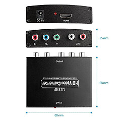 Acheter Universal Composants HDMI à RVB () Vidéo + Adaptateur audio R/L Convertisseur vidéo HD TV