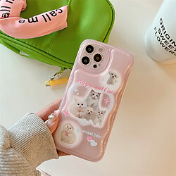 GUPBOO Étui pour iPhone11ProMax adorable étui pour téléphone portable pour femme avec des étoiles et des chats