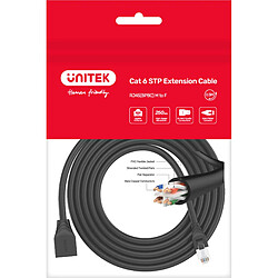 Unitek RJ-45, Cat 6, STP, 5m (C1896BK-5M) pas cher