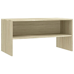 Maison Chic Meuble TV scandinave - Banc TV pour salon Chêne sonoma 80 x 40 x 40 cm Aggloméré -MN76628