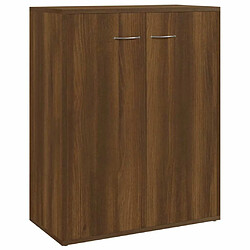 Maison Chic Buffet,Meuble de Rangement,commode pour salon,Cuisine Chêne marron 60x30x75 cm Bois d'ingénierie -MN21462