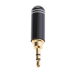 2.5mm stéréo trrs connecteur de conducteur mâle 3 pôles noir