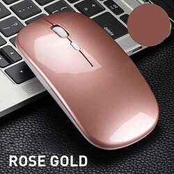 Acheter Ordinateur Portable Optique Rechargeable de Bureau Optique Sans Fil de Souris Silencieuse de LED Rose