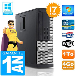 PC DELL 990 SFF Core I7-2600 Ram 4Go Disque 1 To Wifi W7 - Occasion