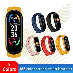 NC Montre connectée M6 pour XIaomi, Bracelet de Sport, moniteur d'activité physique, de pression artérielle, pour hommes 01 -WGHY6549