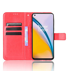 Avis Htdmobiles Housse pour OnePlus Nord 2 5G - etui coque pochette portefeuille + film ecran - ROUGE