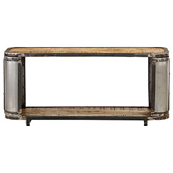 vidaXL Meuble TV 90x30x40 cm Bois de manguier massif