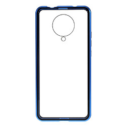 Bumper en métal cadre d'adsorption magnétique double face bleu pour votre Xiaomi Redmi K30 Pro/Poco F2 Pro