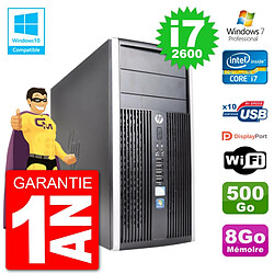 PC HP 6300 MT Intel Core i7-2600 RAM 8Go Disque 500Go Graveur DVD Wifi W7 - Occasion