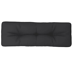 vidaXL Coussin de palette noir 120x40x12 cm tissu