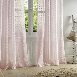 Atmosphera, Createur D'Interieur Voilage Lily - 140 x 240 cm - Rose