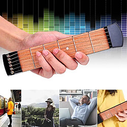 Wewoo Pour Débutant Chord Doigté Pratique Outil 6 Fret Portable Pocket Guitar de Gadget