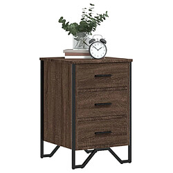 Avis vidaXL Table de chevet chêne marron 40x41x60 cm bois d'ingénierie