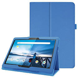 Etui en PU support de litchi bleu clair pour votre Lenovo Tab M10 TB-X605F