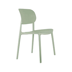 LEITMOTIV Chaise colorée en polypropylène Cheer vert jade.