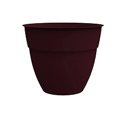 Pot de fleur rond Osaka Ø 50 x H.42,9 cm Rouge bourgogne - Eda