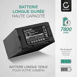 CELLONIC® 2X Batterie Appareil photo pour Panasonic HC-X1000 HC-X1 AG-CX350 AG-AC30 AC8 AG-UX180 HC-MDH2 MDH3, 7800mAh