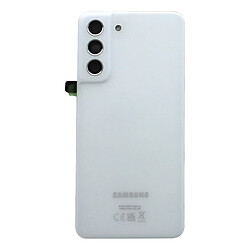 Cache Batterie Samsung Galaxy S21 FE Originale Samsung blanc avec lentille