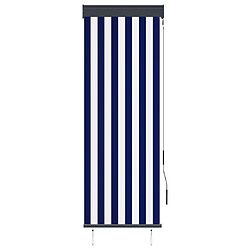 Maison Chic Store roulant d'extérieur | Volet roulant | Rideau roulant 60x250 cm Bleu et blanc -GKD55791