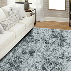 Thedecofactory YOGI EFFECT - Tapis shaggy moderne gris clair 120x170 pas cher