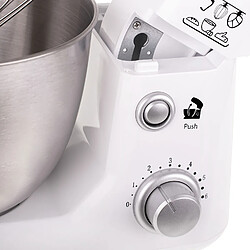 Robot Pâtissier Boulangerie Cuisine Ménager Multifonction Bol 4L, 1000, Blanc, Adler, AD4216 pas cher