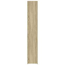 Avis vidaXL Buffet haut chêne sonoma 30x42,5x185 cm bois d'ingénierie