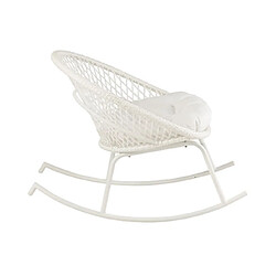 Avis Mes Fauteuil de jardin à bascule 118x82x78 cm blanc