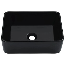 vidaXL Lavabo 40x30x13 cm Céramique Noir