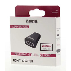 HAMA Adaptateur HDMI, fiche Micro-HDMI - port HDMI, Ultra-HD 4K